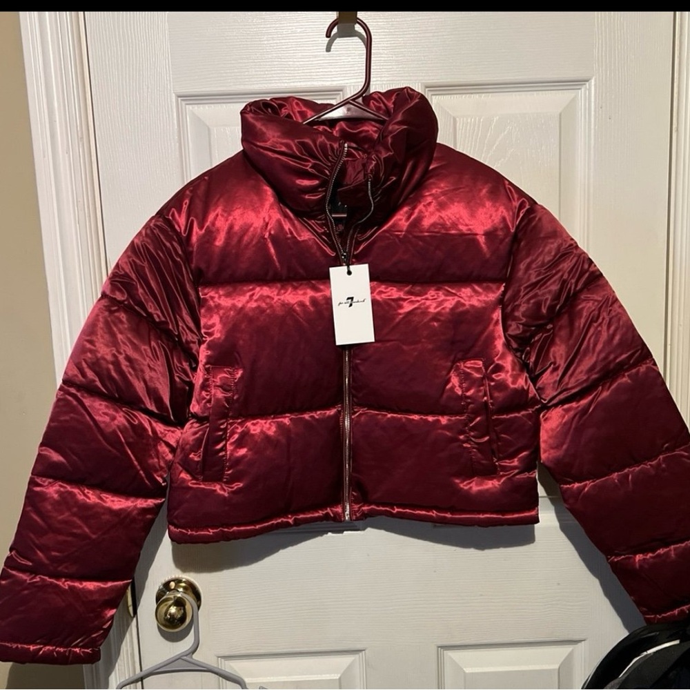 7 for all Mankind Red Puffer Jacket NEW WITH TAGS (Small)